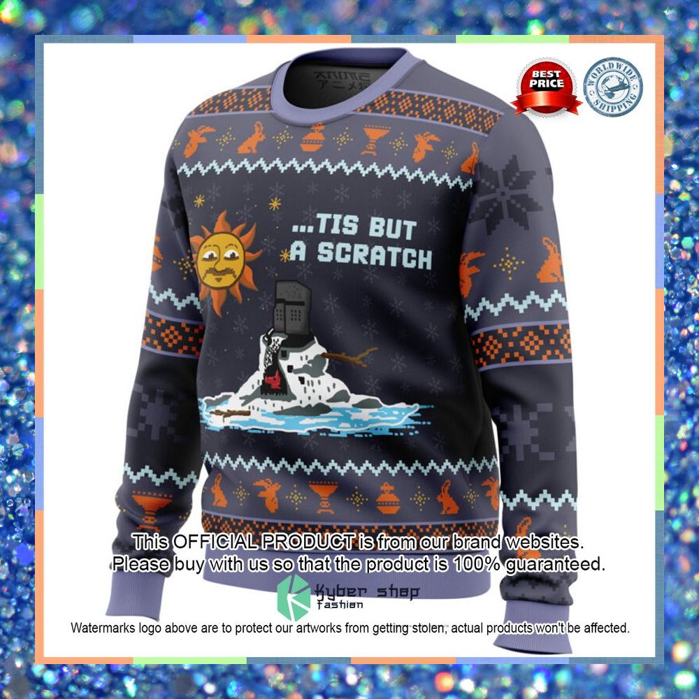 The Melting Knight Monty Python Christmas Sweater 21