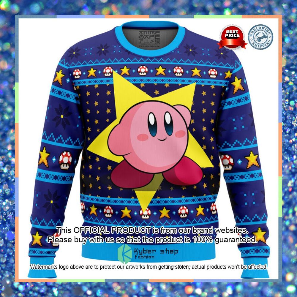 The Pink Hero Kirby's Dream Land Christmas Sweater 5