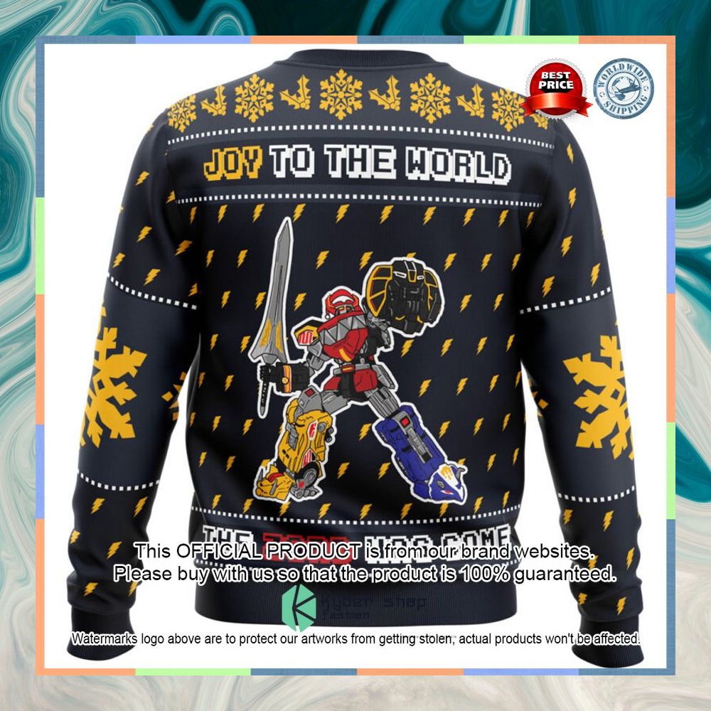 The Zord Has Come Power Rangers Christmas Sweater 4