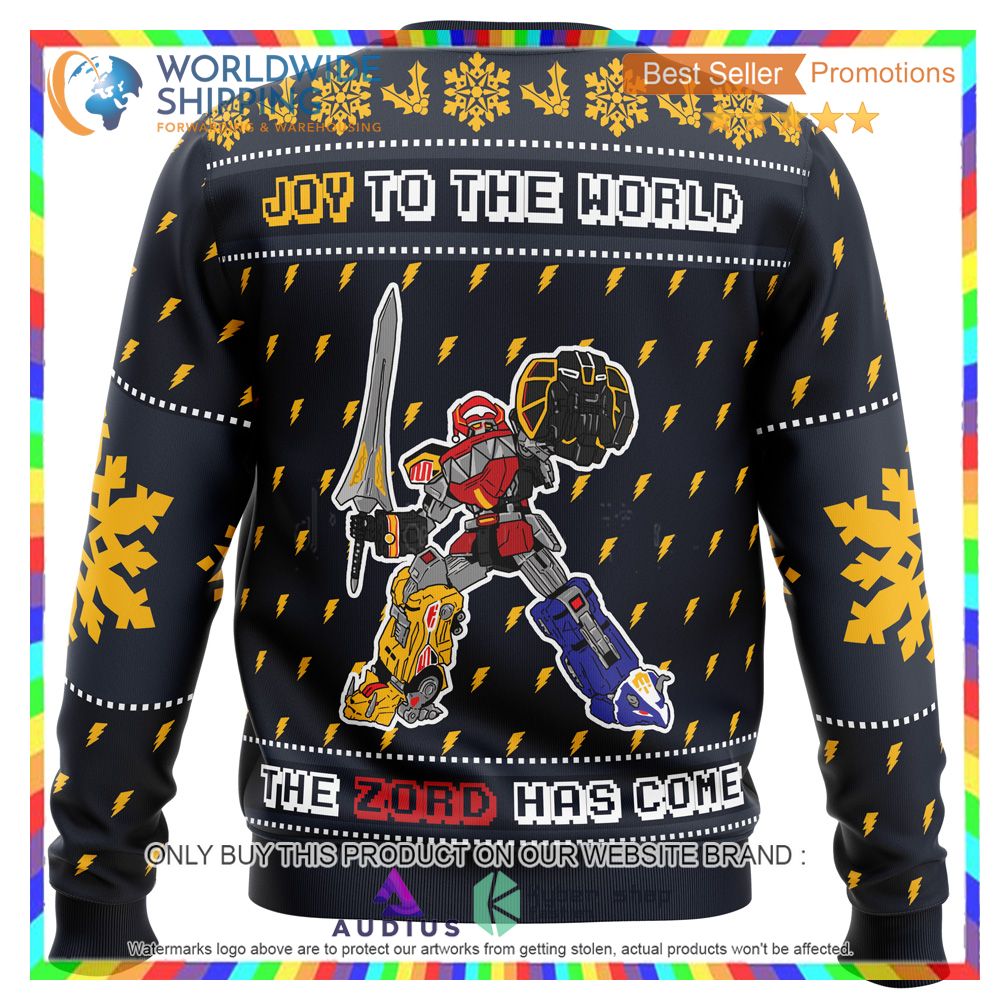 The Zord Has Come Power Rangers Ugly Christmas Sweater 3 the zord has come power rangers ugly christmas sweater 3 22889