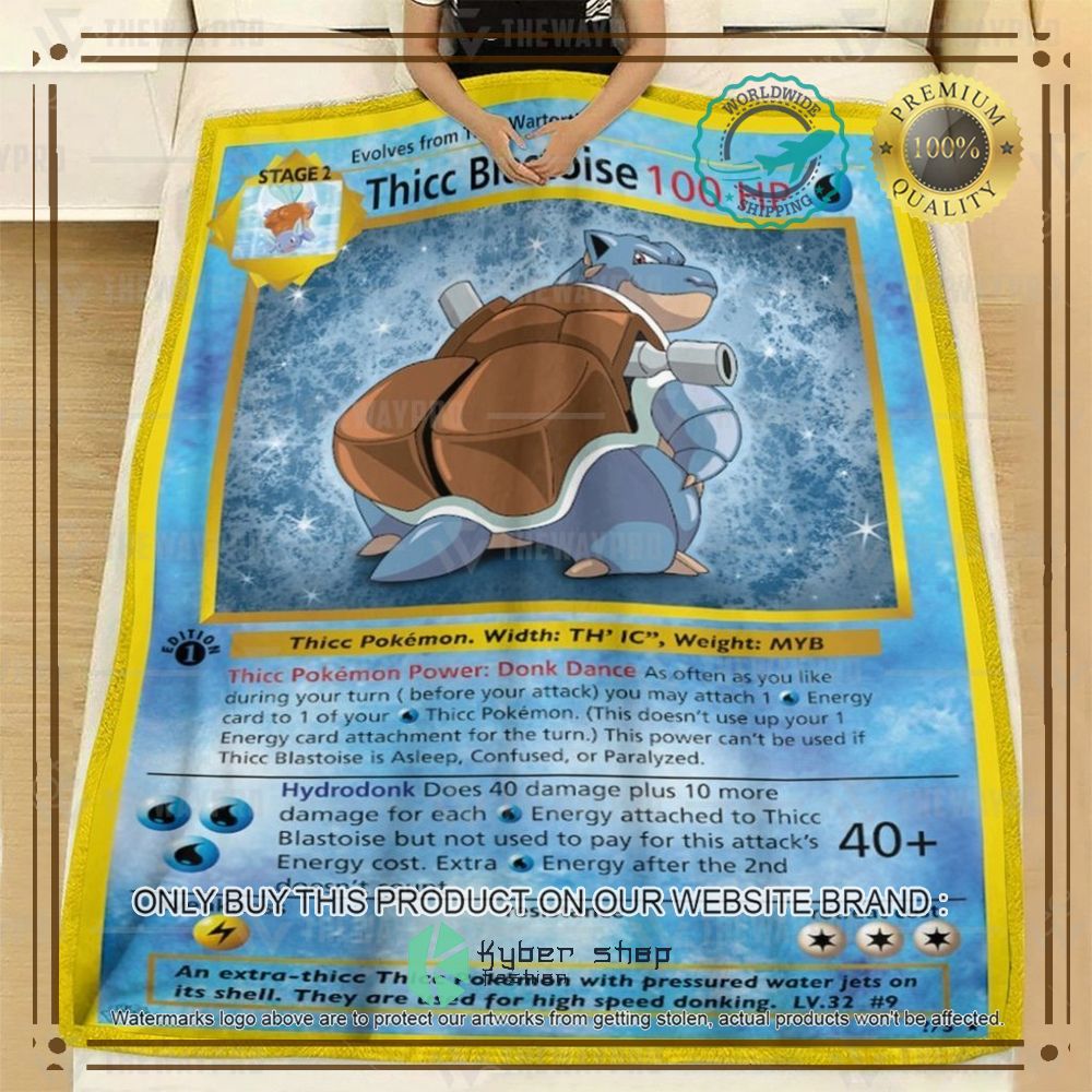 Thicc Blastoise Anime Pokemon Blanket 3 thicc blastoise anime pokemon blanket 3 85902