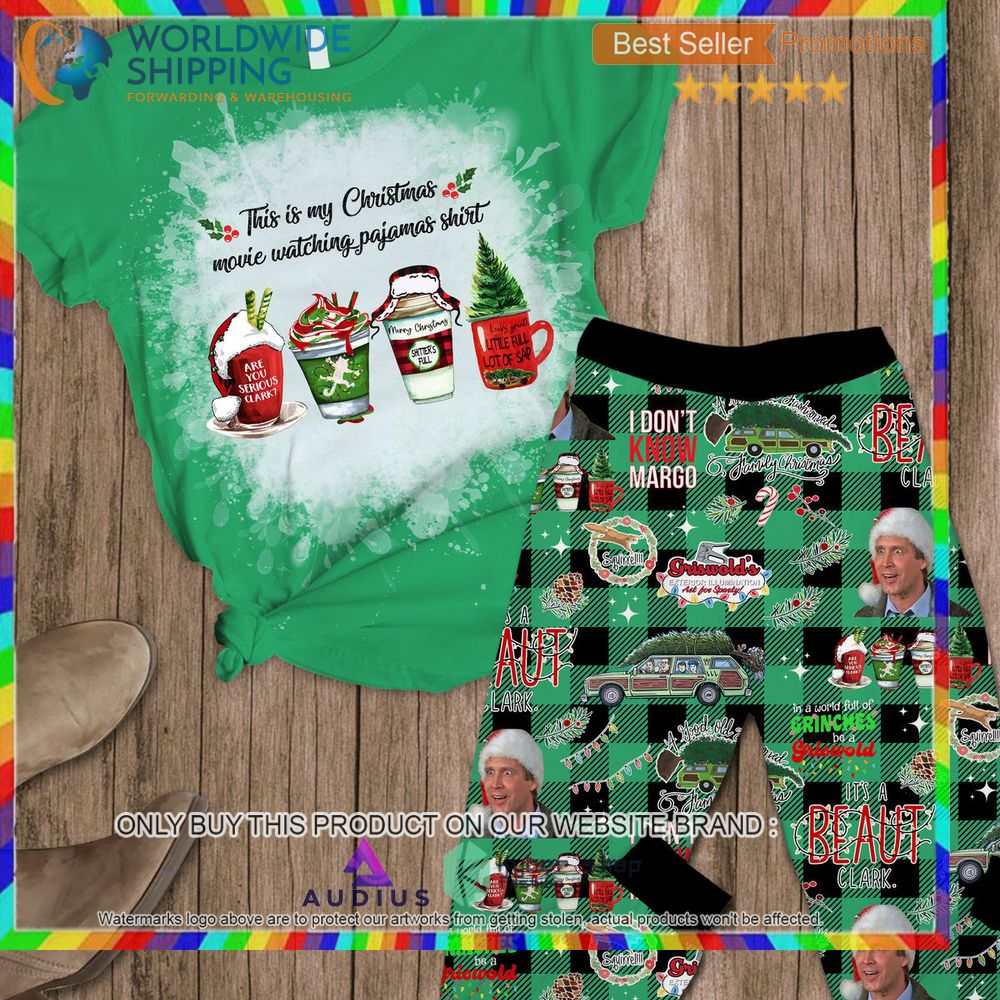 this is my hallmark christmas movie watching shirt drinking green pajamas set 1 33495