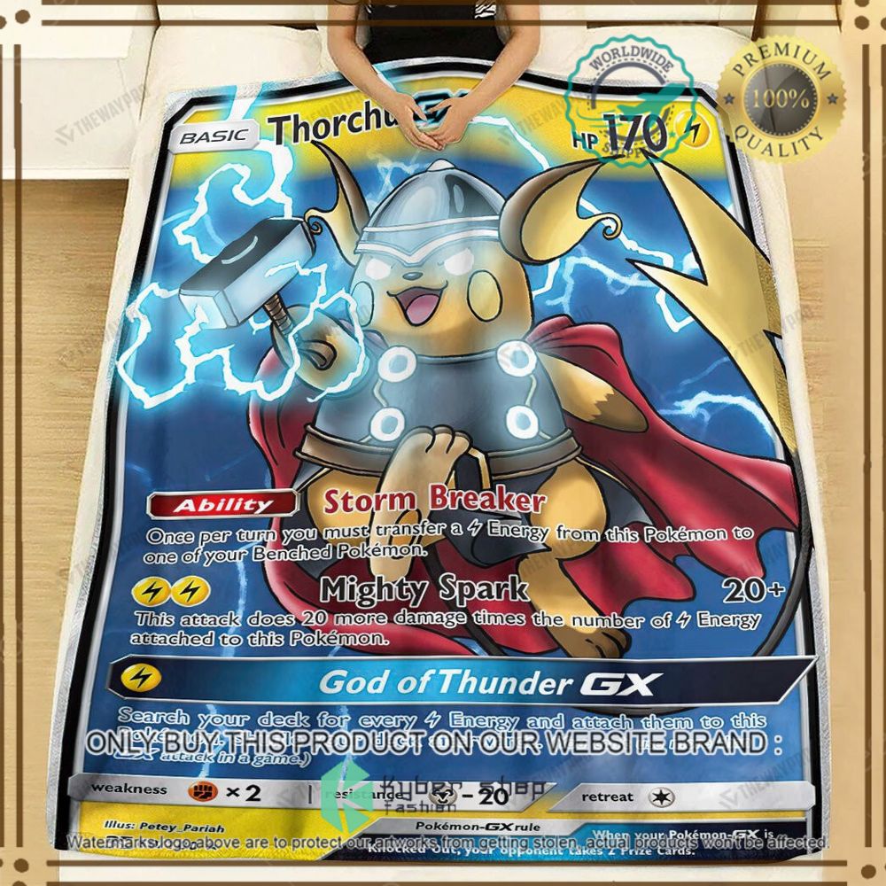 thorchu gx custom pokemon soft blanket 2 93750