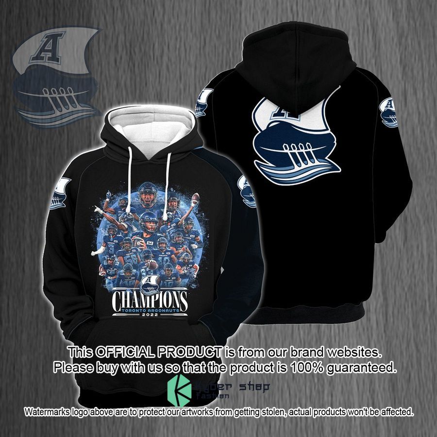 Toronto Argonauts 2022 Champions Black Shirt, Hoodie