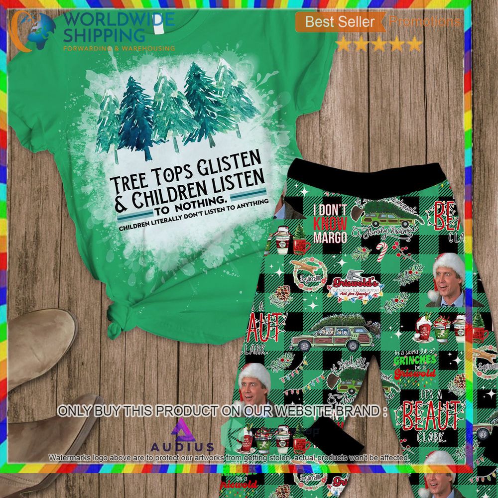 tree tops glisten children listen to nothing pajamas set 1 30588
