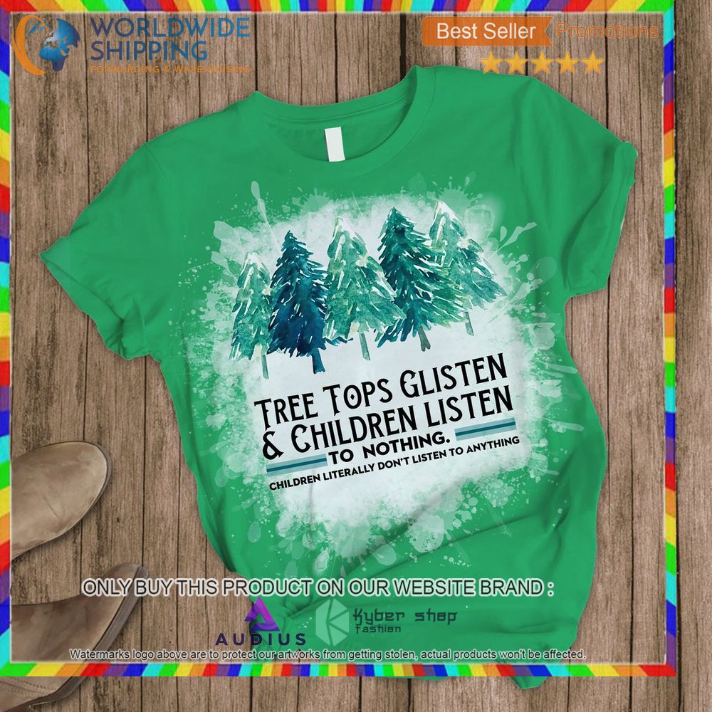 Tree Tops Glisten & Children Listen To Nothing Pajamas Set 4 tree tops glisten children listen to nothing pajamas set 4 61702
