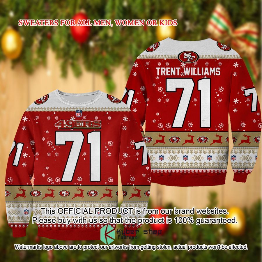 Trent Williams San Francisco 49ers Christmas Sweater