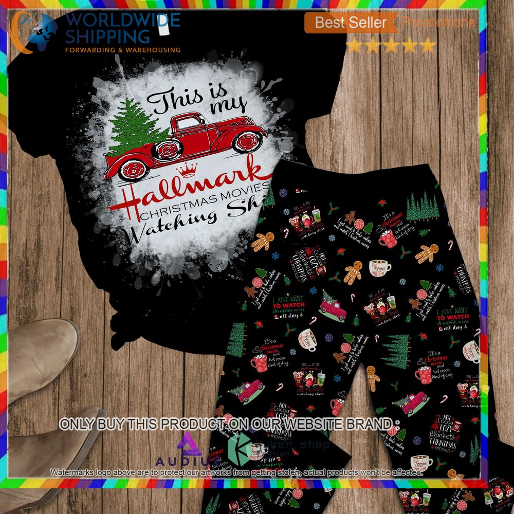 truck this is my hallmark christmas movie watching shirt pajamas set 1 39089