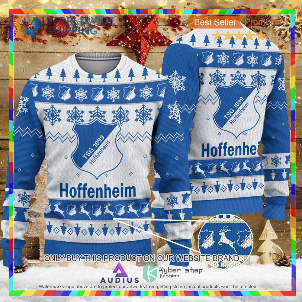 tsg hoffenheim white blue ugly christmas sweater 1 23469