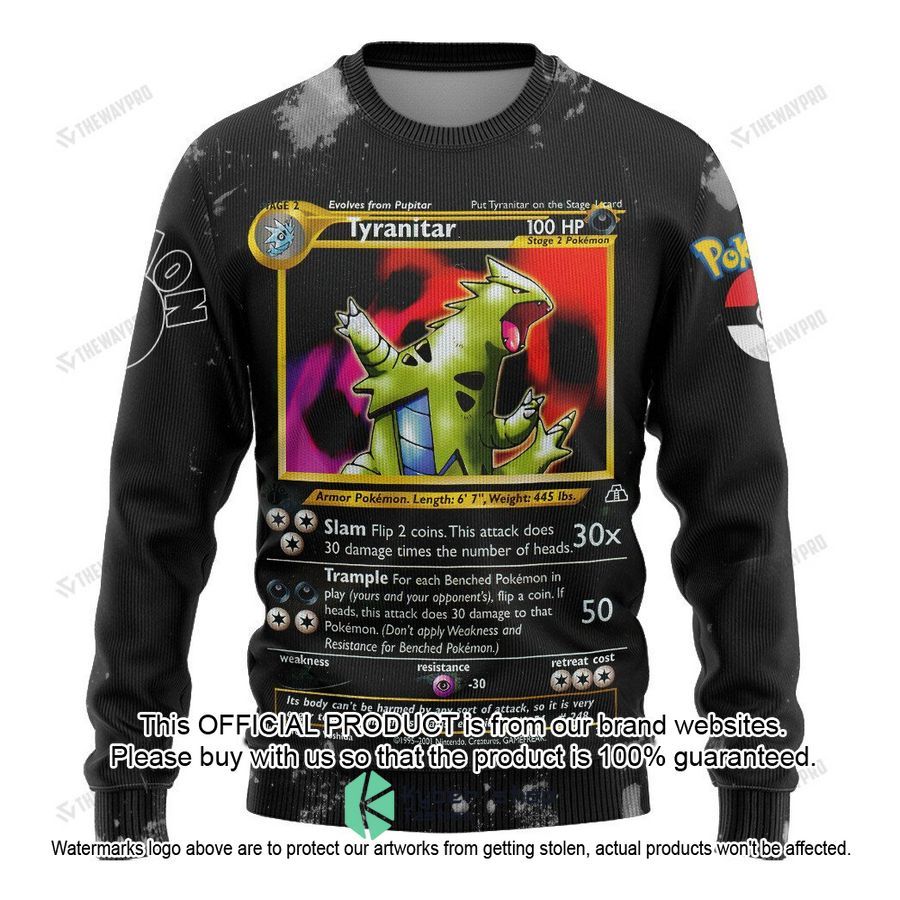 Tyranitar Christmas Sweater