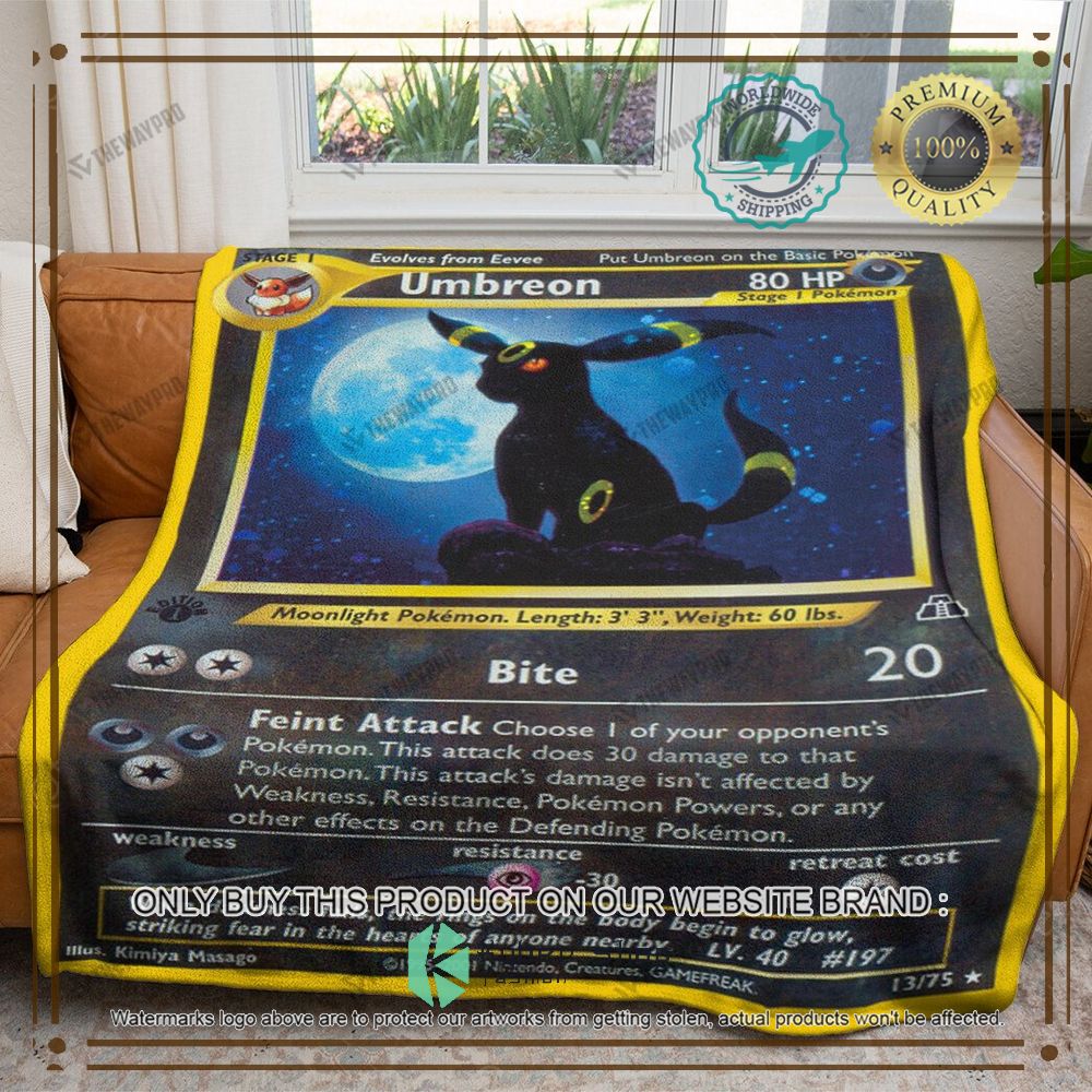 umbreon neo discovery anime pokemon blanket 1 61415