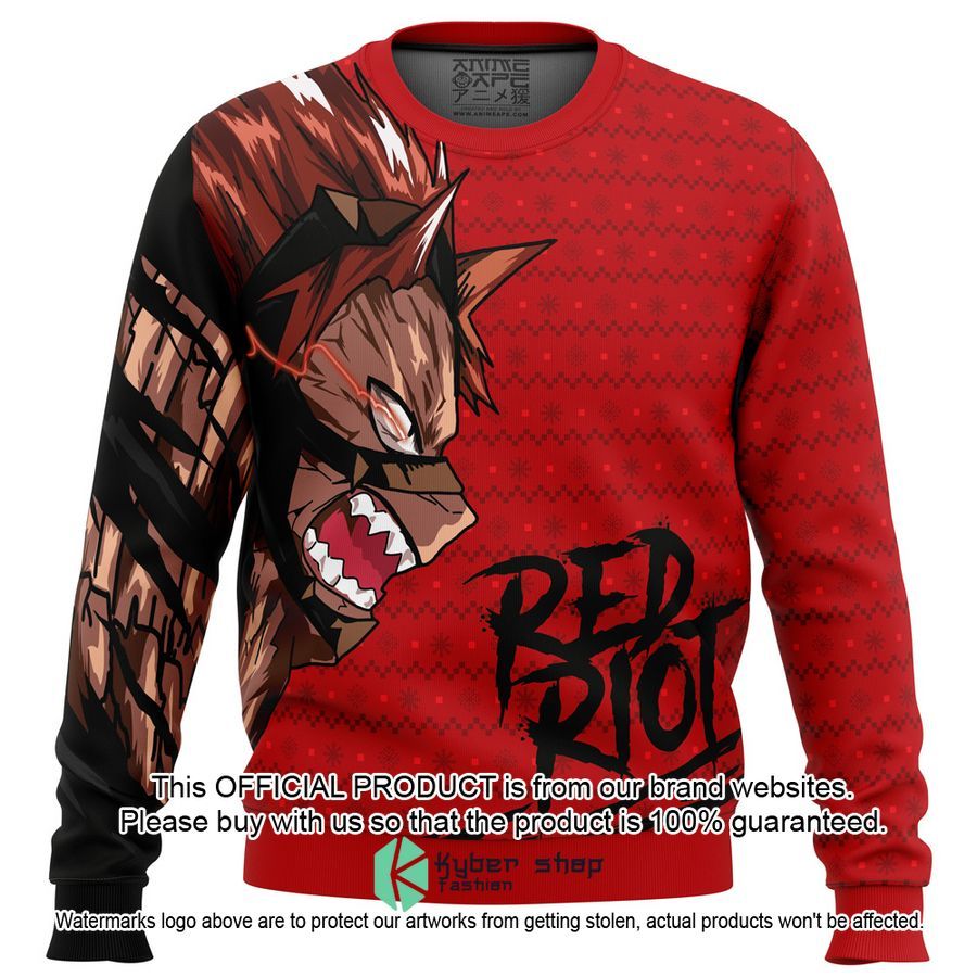 Unbreakable Red Riot My Hero Academia Christmas Sweater