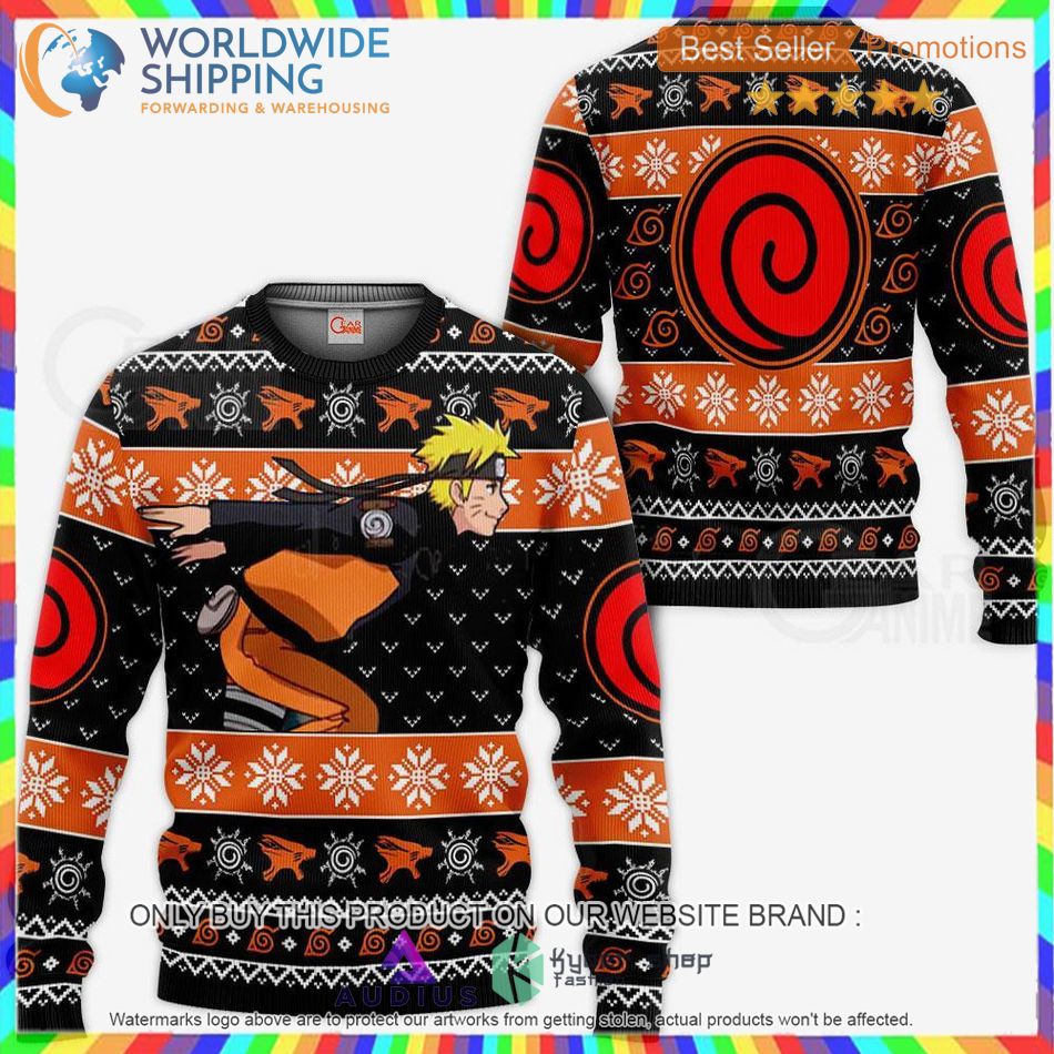 uzumaki running anime sweater hoodie 1 77865