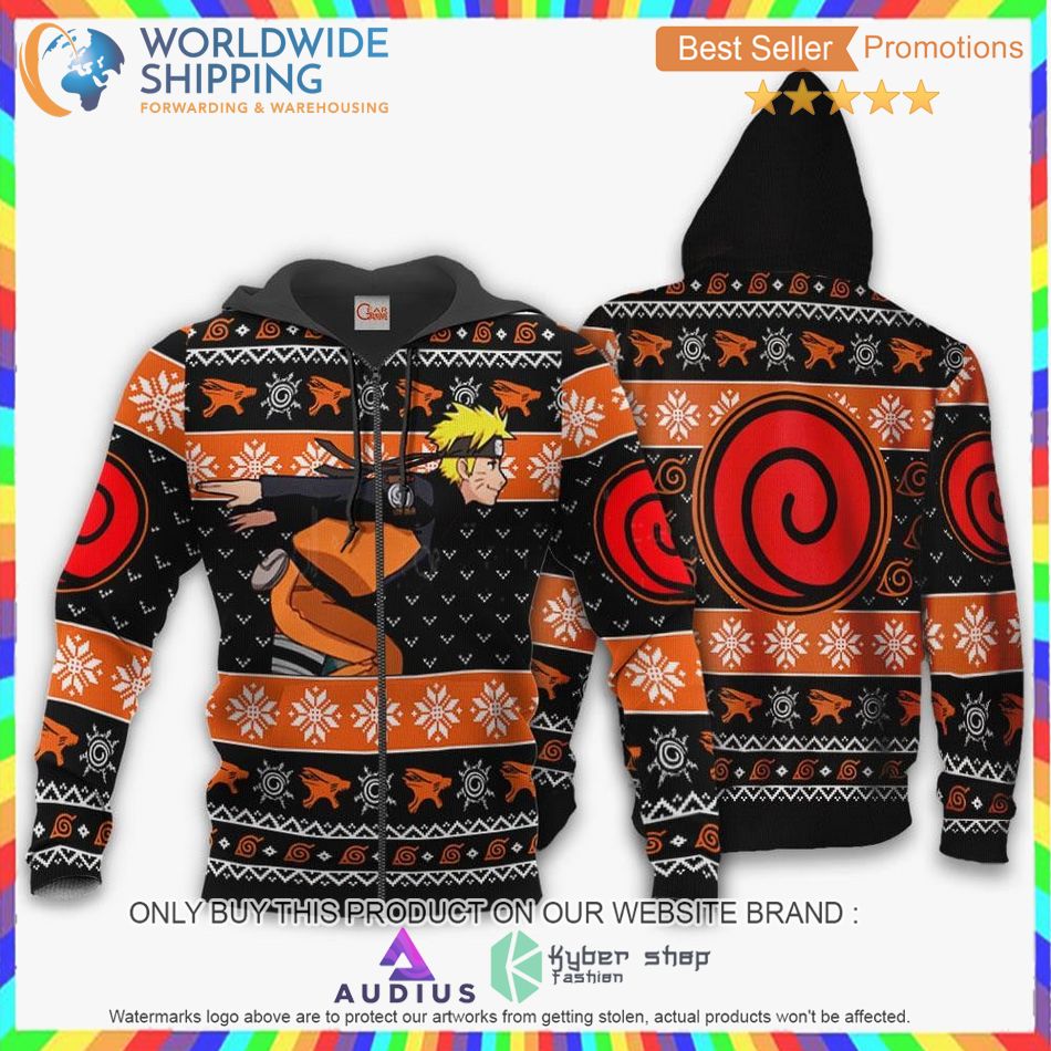 uzumaki running anime sweater hoodie 2 77511