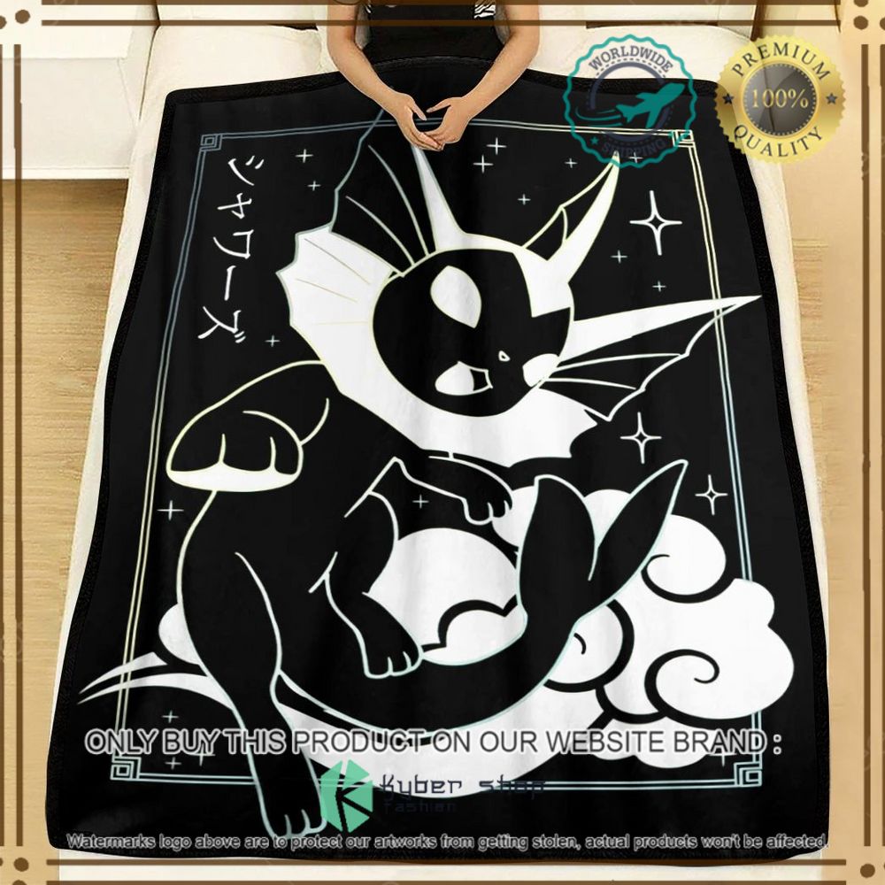 vaporeon custom pokemon soft blanket 2 72516