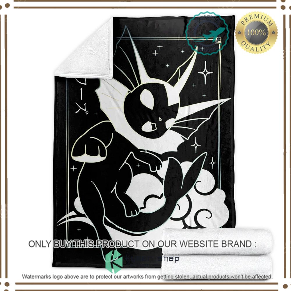 Vaporeon Custom Pokemon Soft Blanket 3 vaporeon custom pokemon soft blanket 3 34354