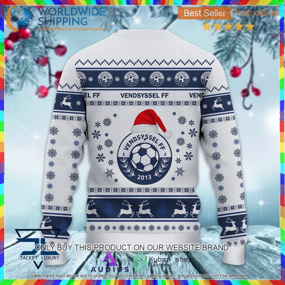 Vendsyssel FF Super League & Danish 1st Division Ugly Sweater 3 vendsyssel ff super league danish 1st division ugly sweater 3 65198