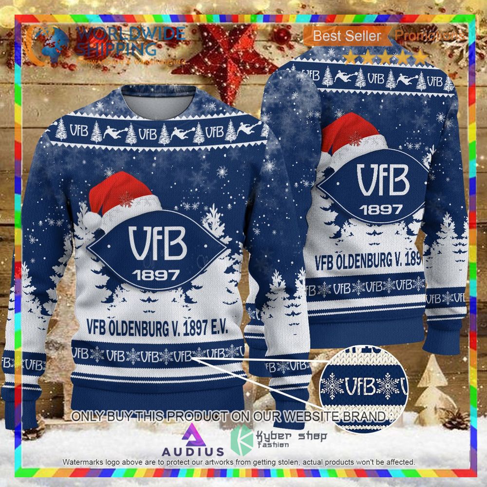 vfb oldenburg v 1897 e v ugly christmas sweater 1 57084