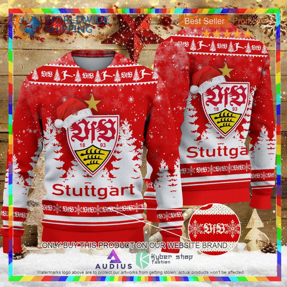 vfb stuttgart red ugly christmas sweater 1 62647