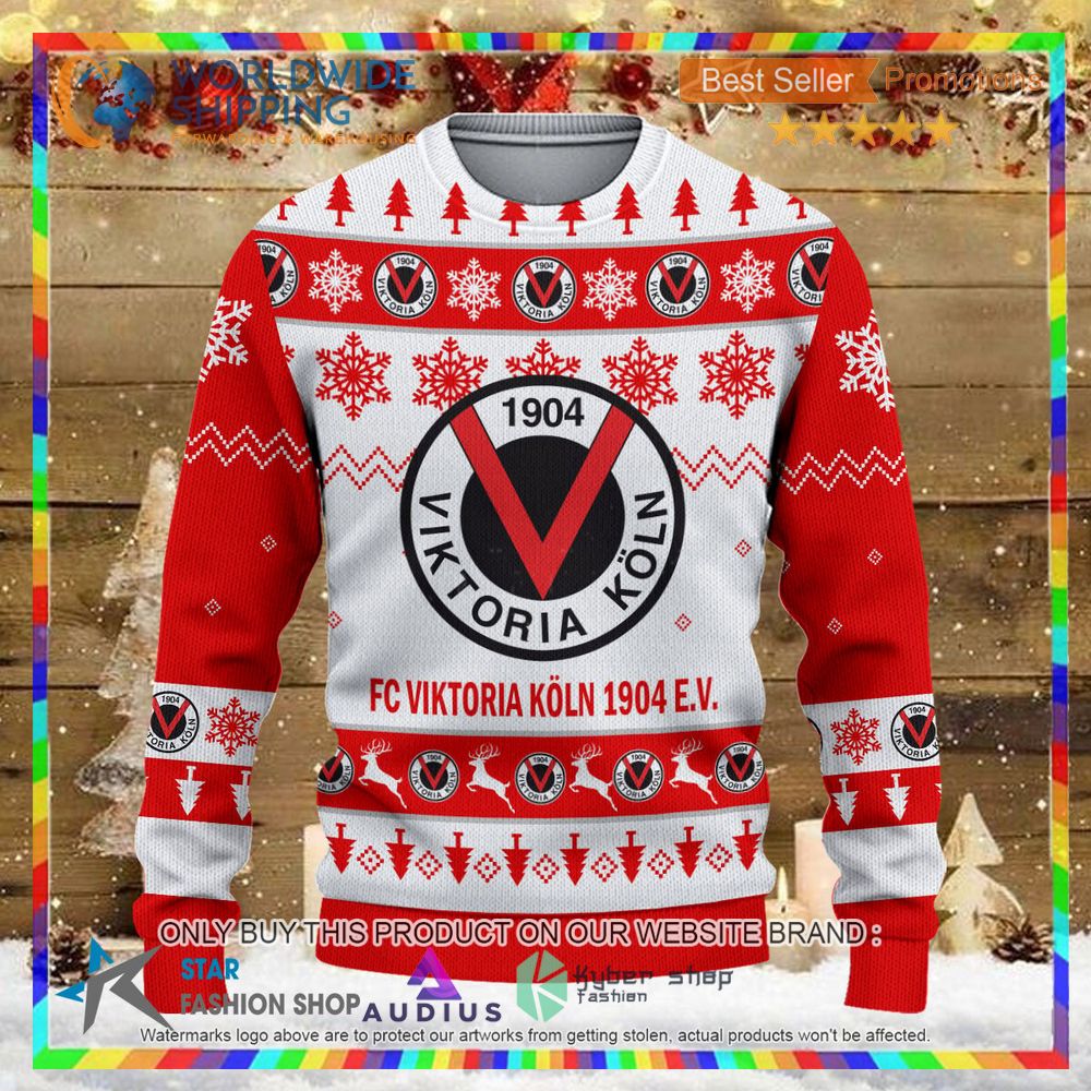 viktoria koln white red ugly christmas sweater 2 40377