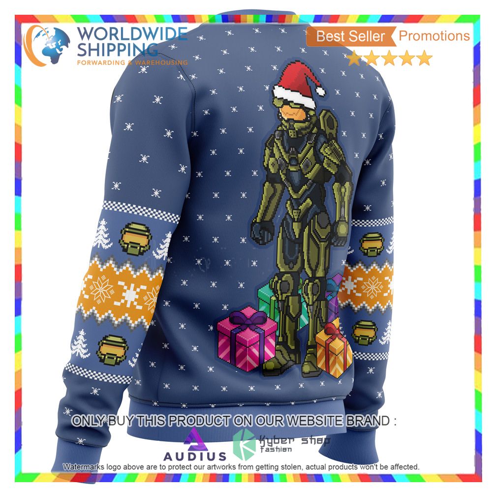 Wake Me When You Need Presents Halo Ugly Christmas Sweater 4 wake me when you need presents halo ugly christmas sweater 4 21708