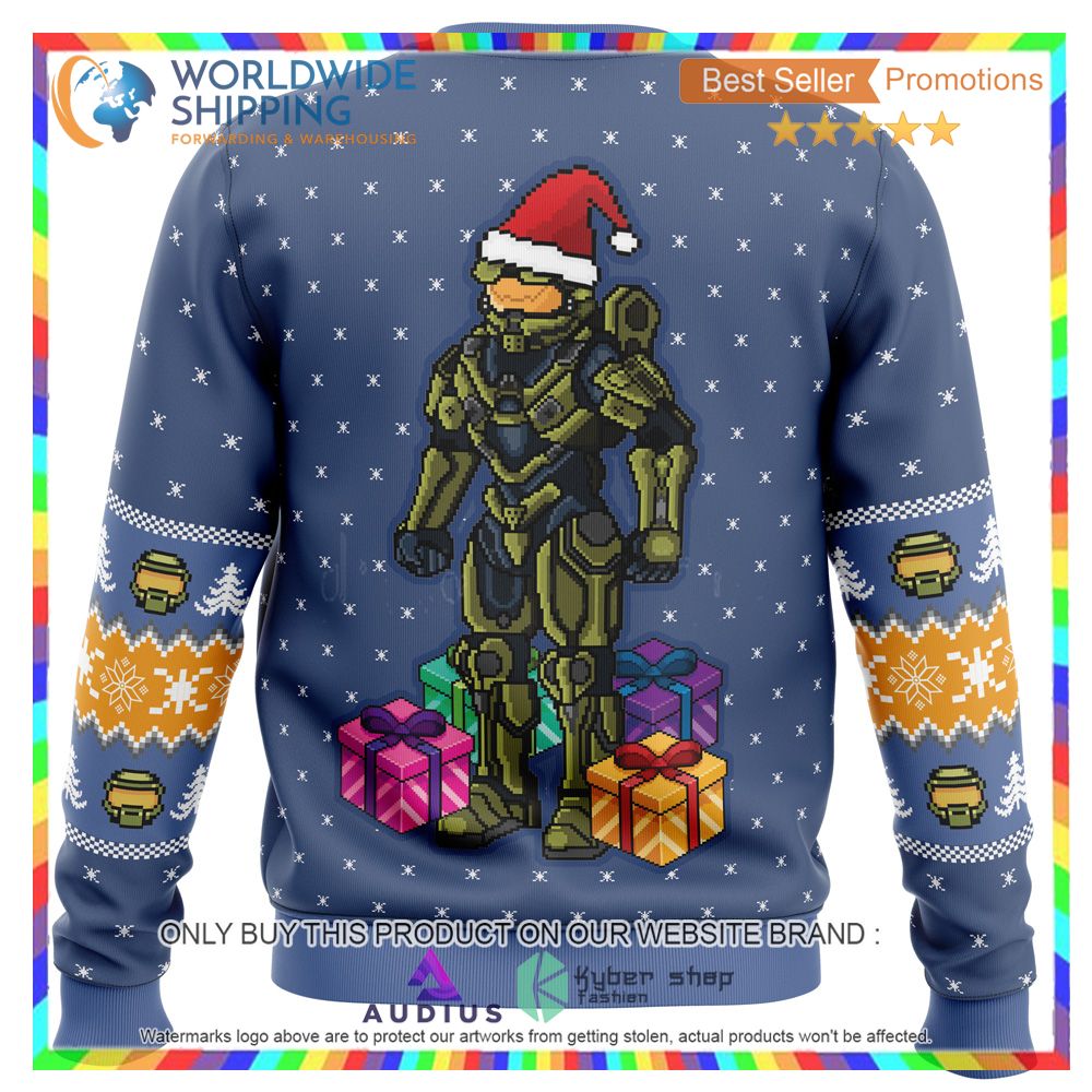 Wake Me When You Need Presents Halo Ugly Christmas Sweater 5 wake me when you need presents halo ugly christmas sweater 5 78229