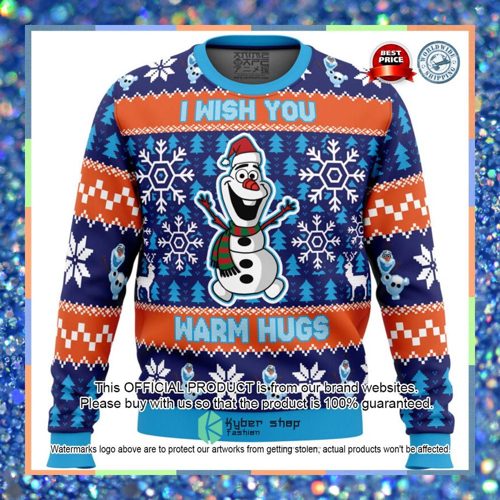 Warm Hugs Frozen Sweater Christmas 3 Warm Hugs Frozen Sweater Christmas word3