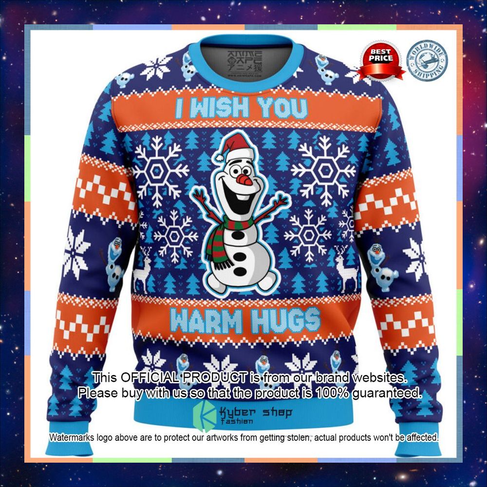 Warm Hugs Frozen Sweater Christmas 10