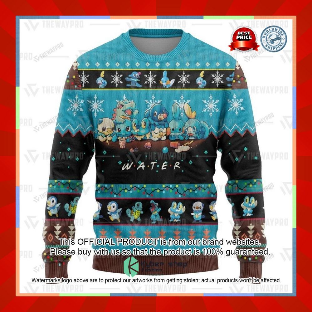 Water Pokemon Christmas Sweater 9 Water Pokemon Christmas Sweater word1