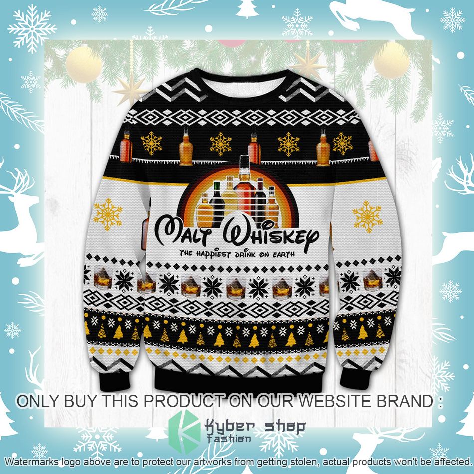 Whisky The Happiest Drink On Earth Ugly Christmas Sweater 3 whisky the happiest drink on earth ugly christmas sweater 3 1591