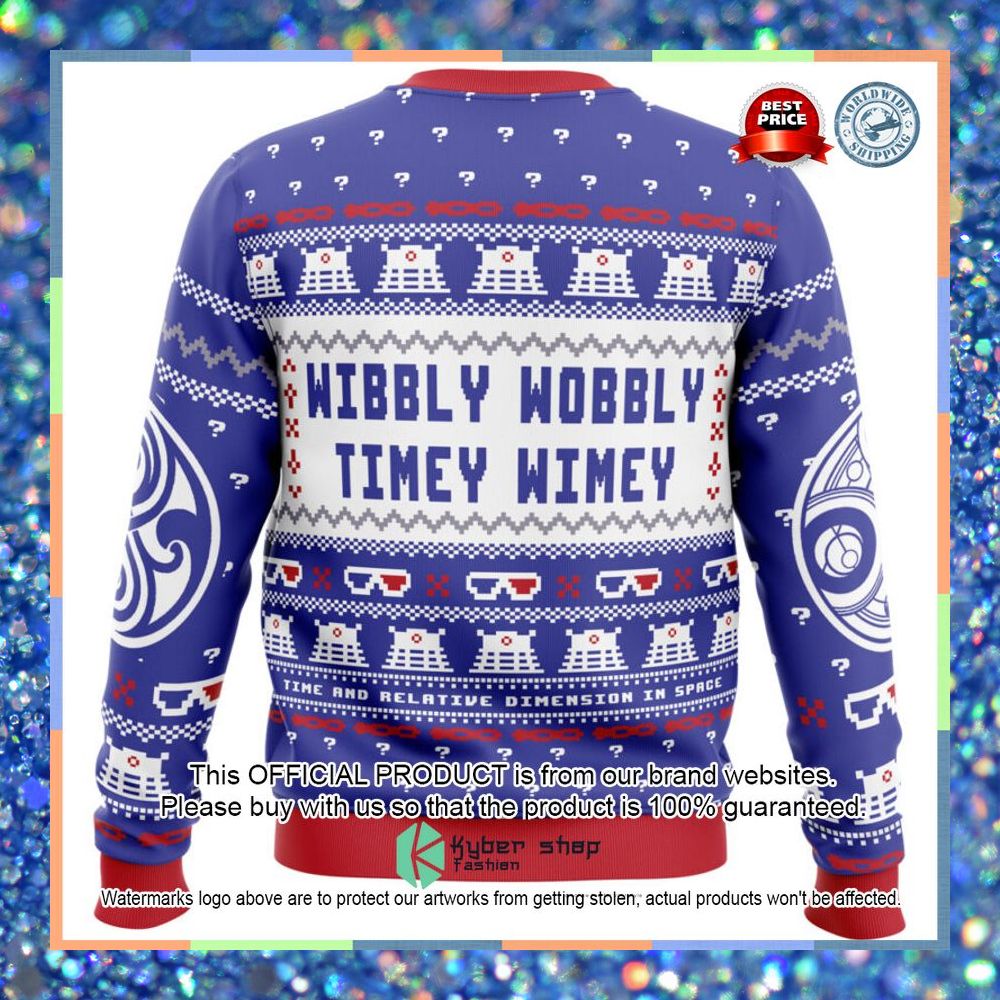 Wibbly Wobbly Doctor Who Christmas Sweater 11