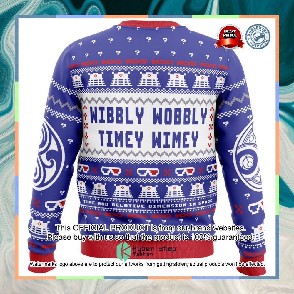 Wibbly Wobbly Doctor Who Christmas Sweater 9