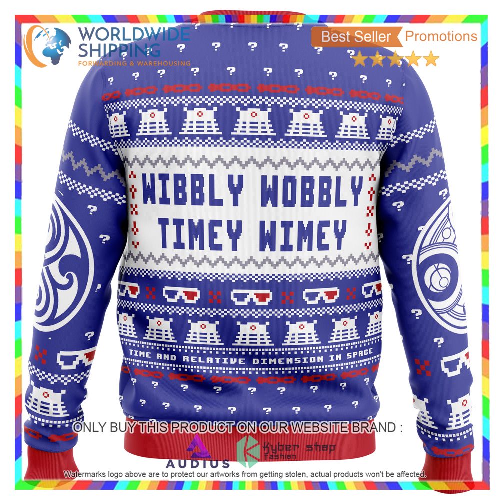 Wibbly Wobbly Doctor Who Ugly Christmas Sweater 3 wibbly wobbly doctor who ugly christmas sweater 3 55272