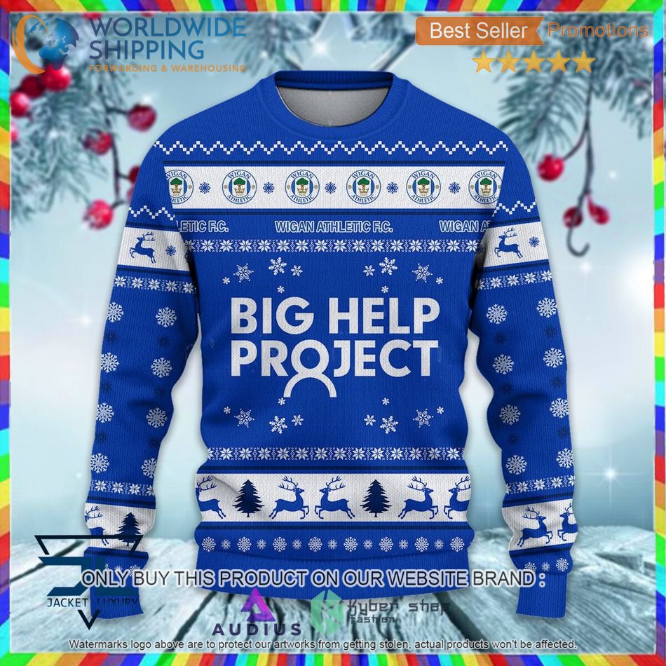 wigan athletic efl ugly christmas sweater 2 14858