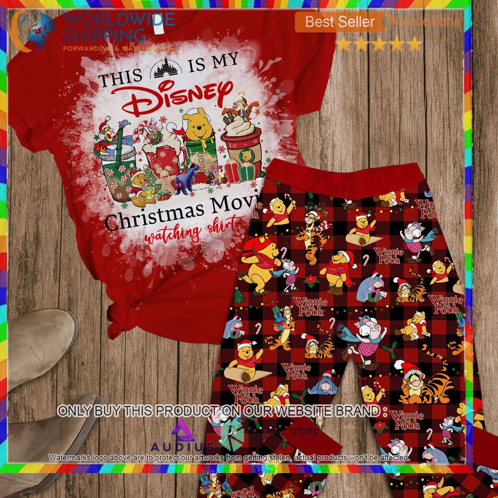 winnie the pooh truck this is my disney christmas movie watching shirt pajamas set 1 69437