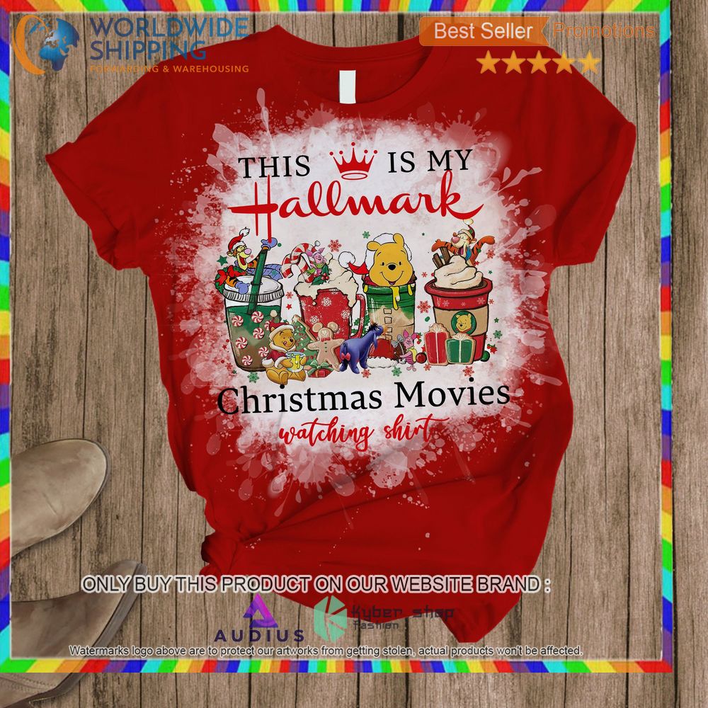 winnie the pooh truck this is my hallmark christmas movie watching shirt pajamas set 2 76695