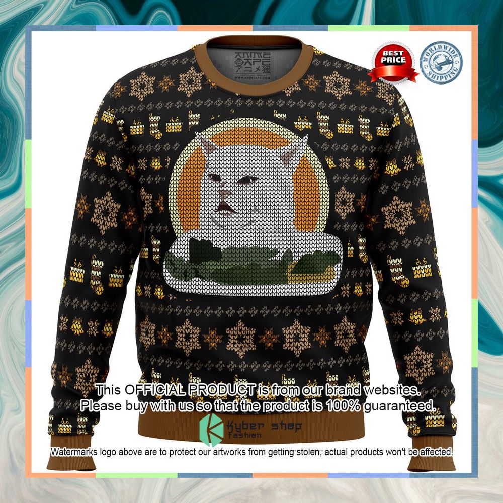Woman Yelling At Cat Meme V2 Sweater Christmas 10