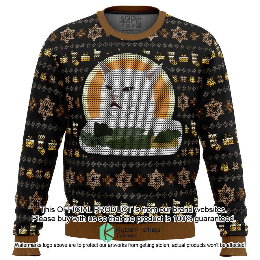 Woman Yelling At Cat Meme V2 Sweater Christmas 9