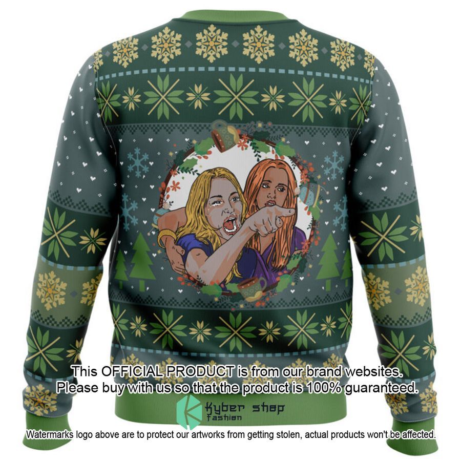 Woman Yelling At Cat Parody Sweater Christmas Word2