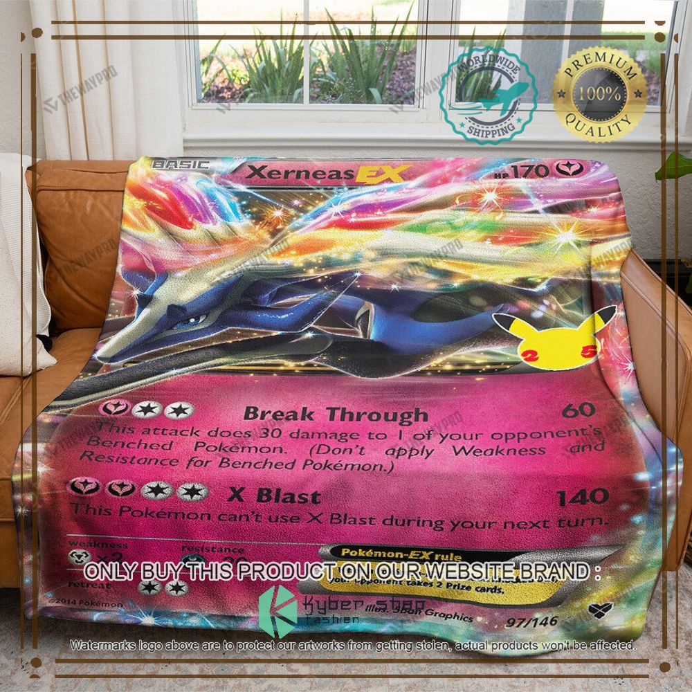 xerneas ex celebrations anime pokemon blanket 1 29011