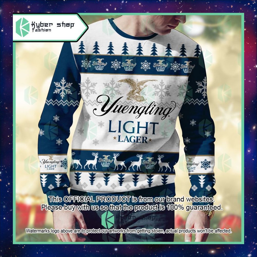 Personalized Yuengling Light Lager Christmas Sweater 7 Personalized Yuengling Light Lager Christmas Sweater word3