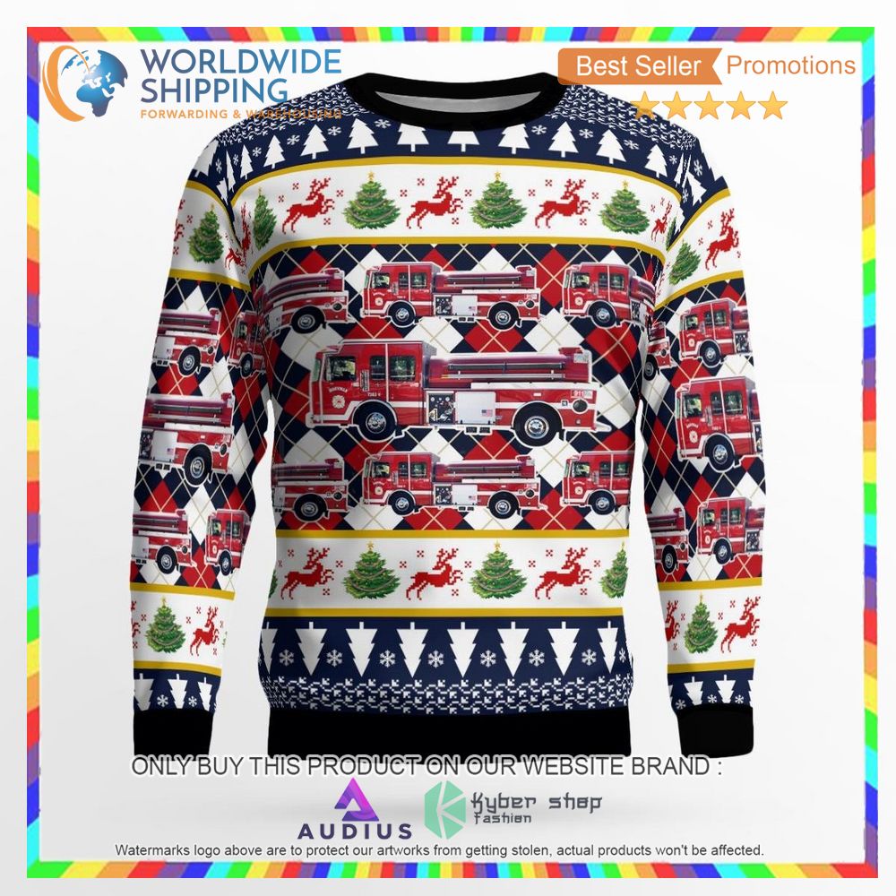 yukon oklahoma yukon fire department ugly christmas sweater 2 39942