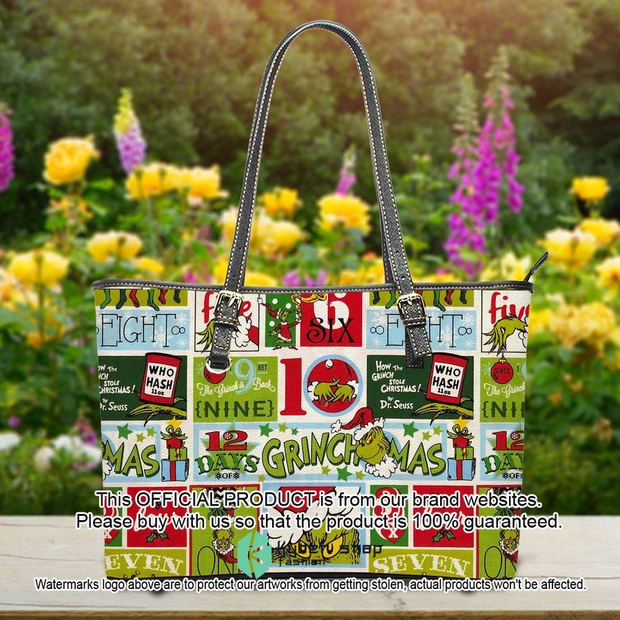 12 Days of Grinchmas Leather Bag