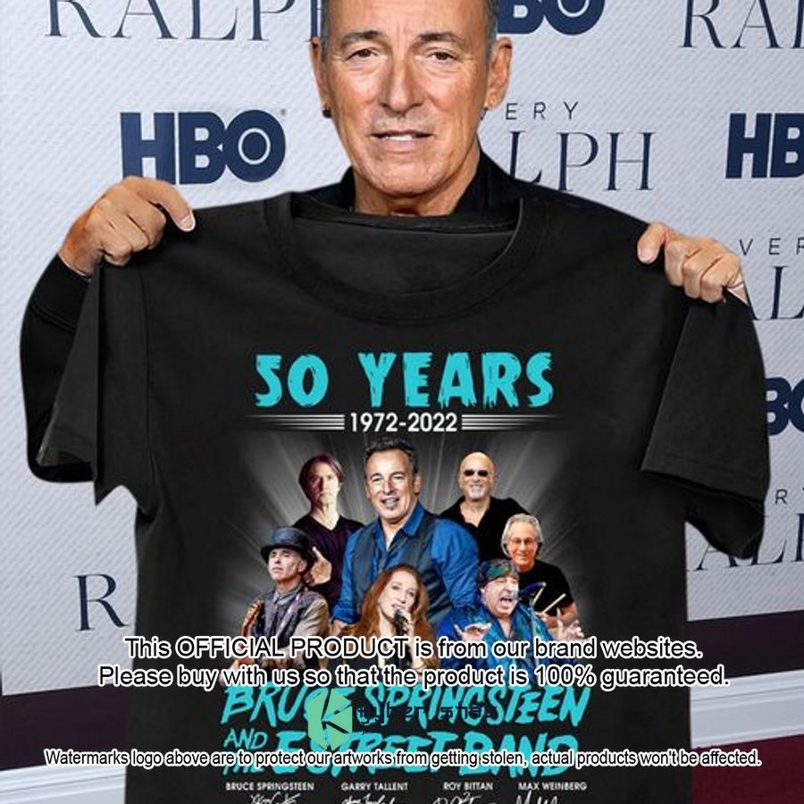 50 years Bruce Springsteen and The Street Band 2D Shirt, hoodie