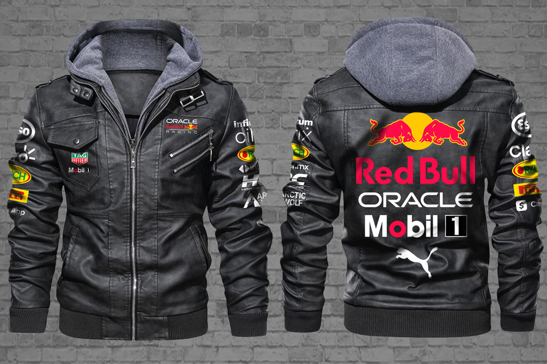 Red Bull Racing Mobil 1 Leather Jacket 3 Red Bull Racing Mobil 1 Leather Jacket word2