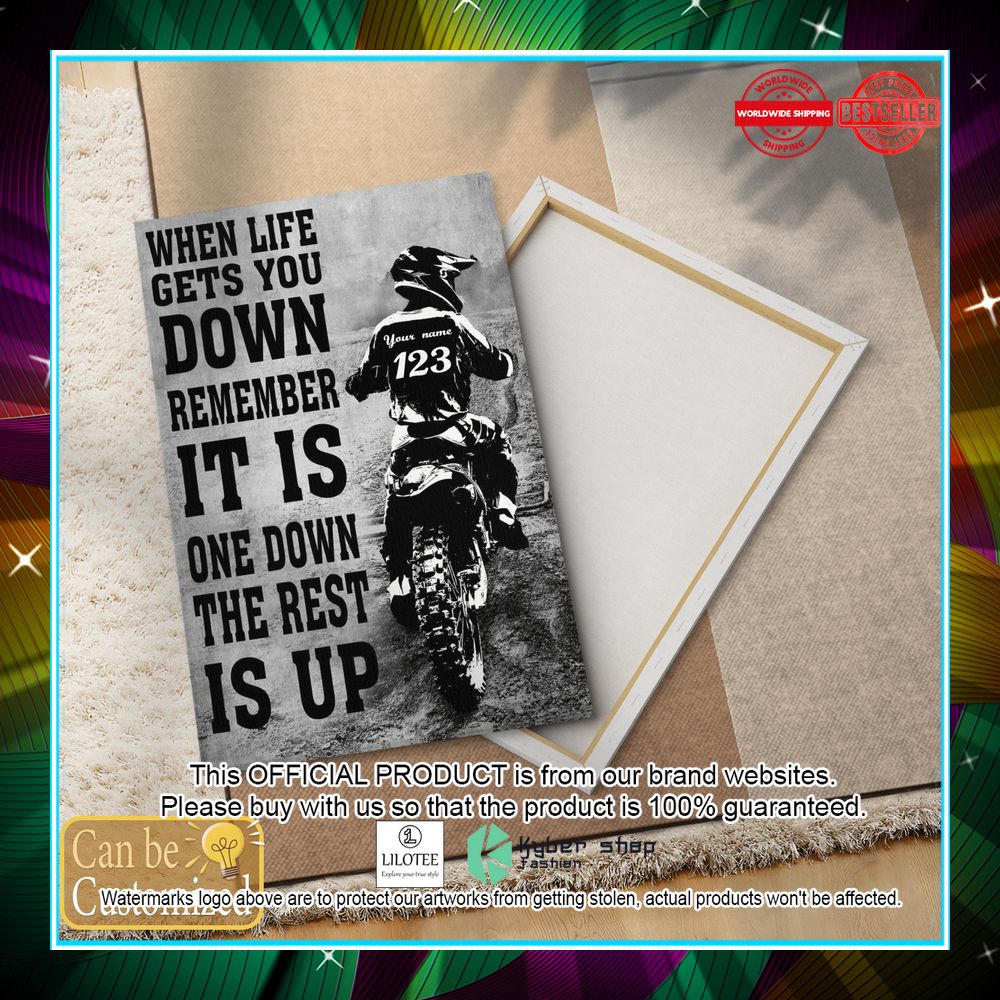 Personalized When Life Gets You Down Remember Its Only One Down And The Rest Is Up Motorbike Canvas 4 Personalized When Life Gets You Down Remember Its Only One Down And The Rest Is Up Motorbike Canvas word1