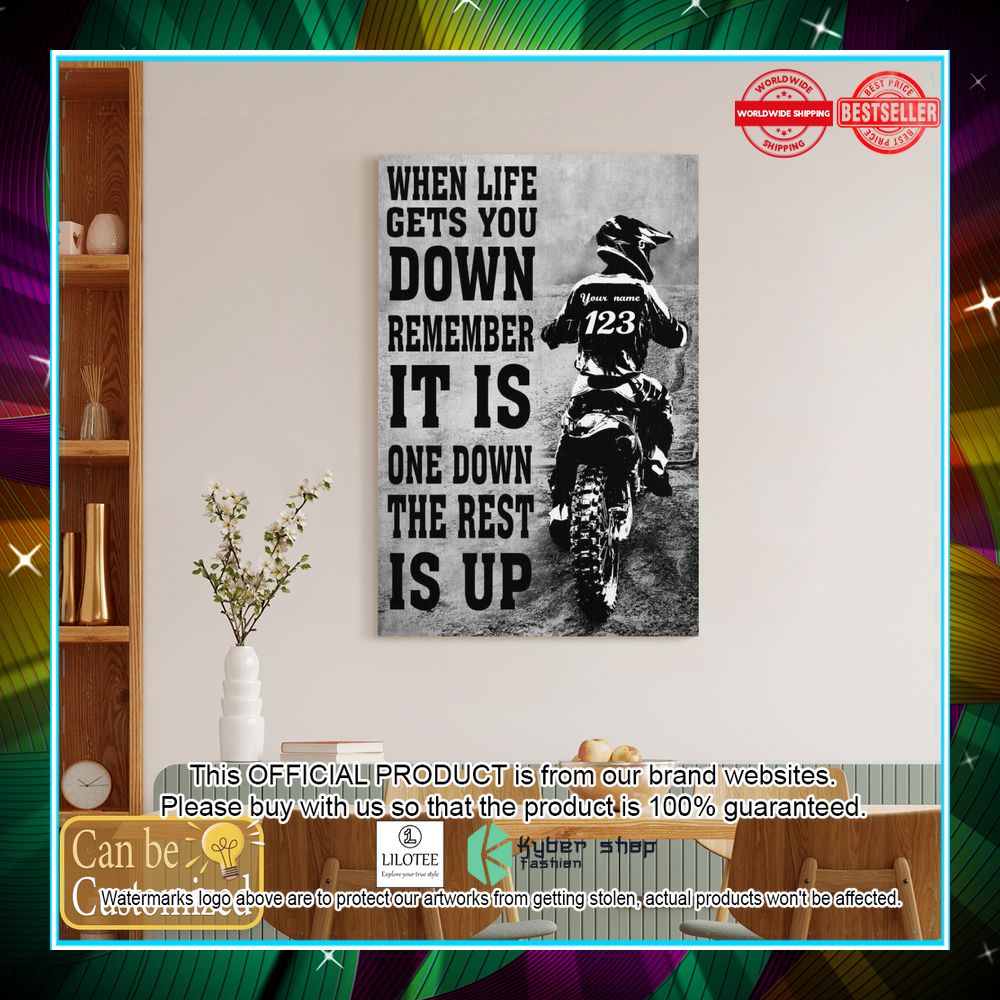 Personalized When Life Gets You Down Remember Its Only One Down And The Rest Is Up Motorbike Canvas 5 Personalized When Life Gets You Down Remember Its Only One Down And The Rest Is Up Motorbike Canvas word1