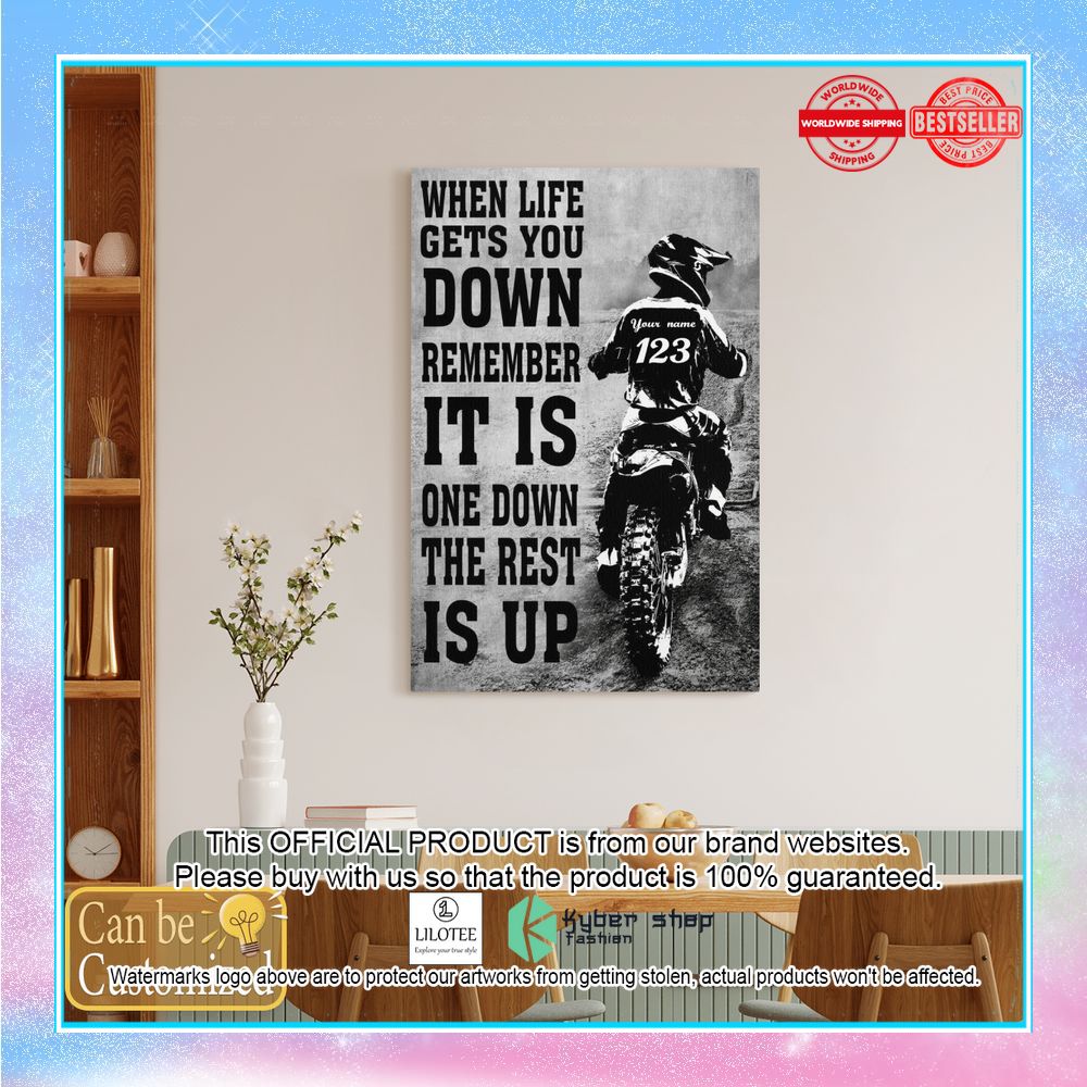 Personalized When Life Gets You Down Remember Its Only One Down And The Rest Is Up Motorbike Canvas 6 Personalized When Life Gets You Down Remember Its Only One Down And The Rest Is Up Motorbike Canvas word1