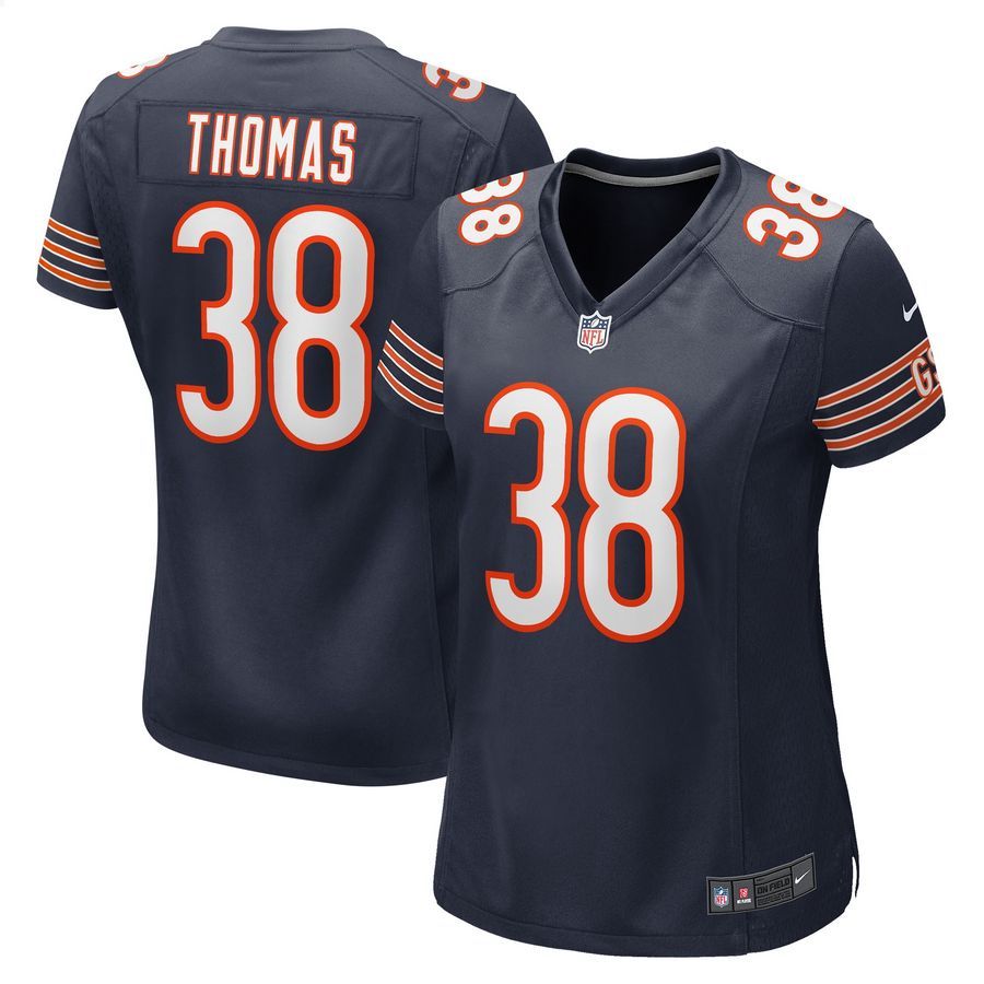 A.J. Thomas Chicago Bears Navy Football Jersey