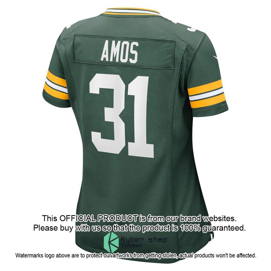 Adrian Amos Green Bay Packers Women's Green Football Jersey 3 Adrian Amos Green Bay Packers Women's Green Football Jersey word2